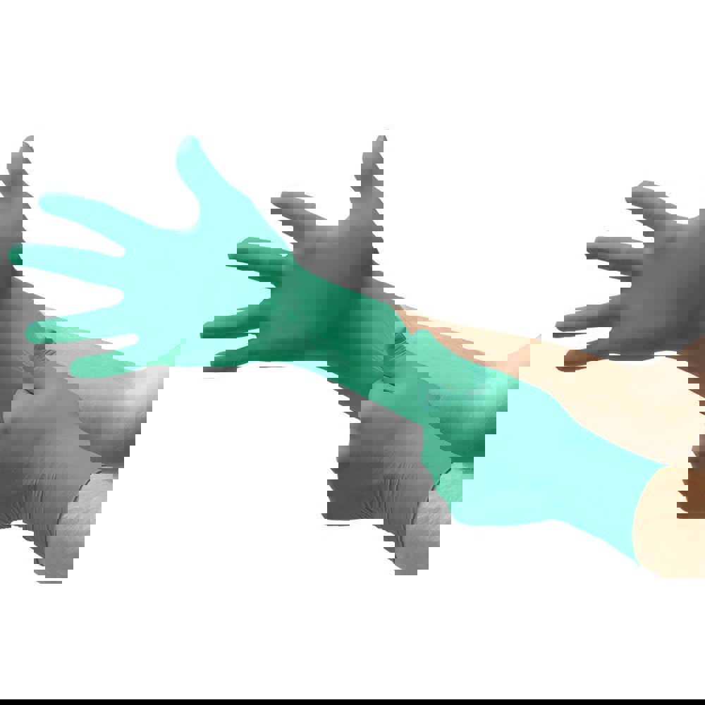 Series TouchNTuff Disposable Gloves: Size X-Large, 4.3 mil, Uncoated-Coated Nitrile, Industrial Grade, Powdered